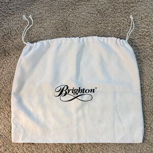 Brighton White Drawstring Dust Bag